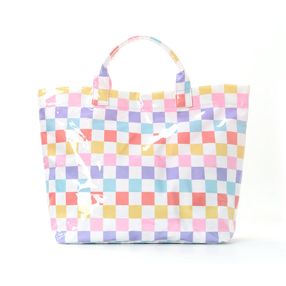 Striped Tote Bag – Lightweight Large-Capacity Handbag for Commuting & Travel