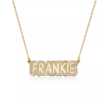 Custom Bubble Necklace With Name