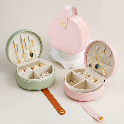 Portable Dome Princess Jewelry Box with Carry Handle