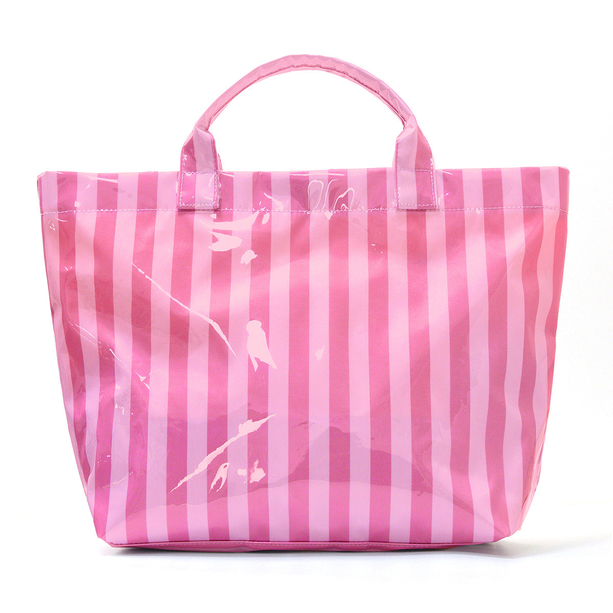 Striped Tote Bag – Lightweight Large-Capacity Handbag for Commuting & Travel