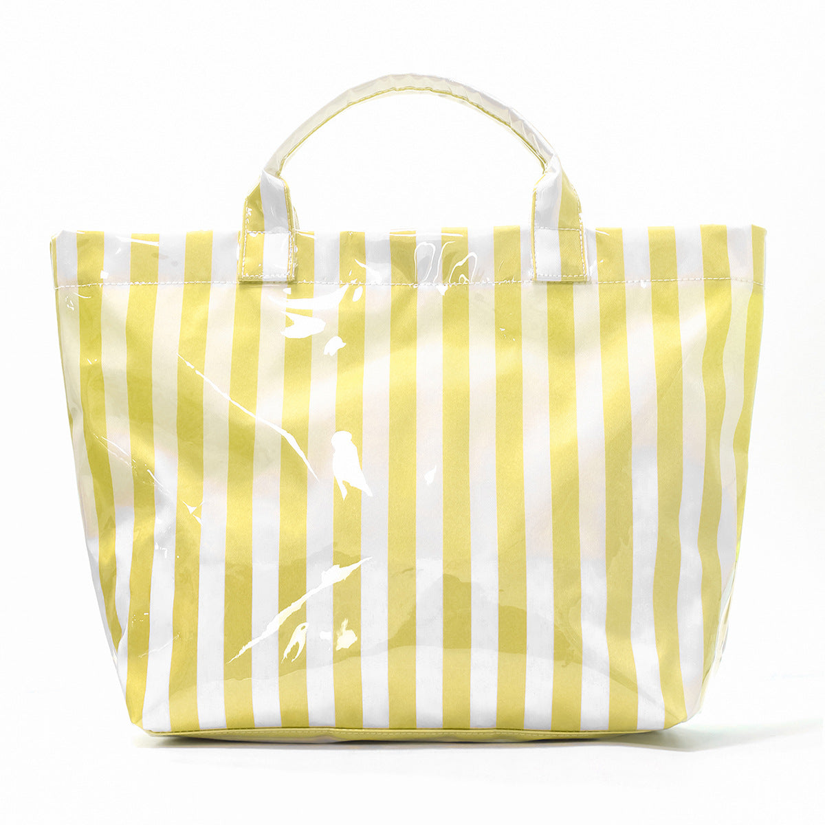 Striped Tote Bag – Lightweight Large-Capacity Handbag for Commuting & Travel