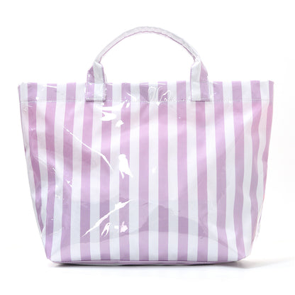 Striped Tote Bag – Lightweight Large-Capacity Handbag for Commuting & Travel