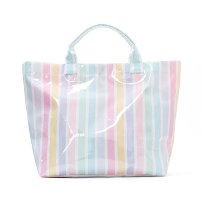 Striped Tote Bag – Lightweight Large-Capacity Handbag for Commuting & Travel