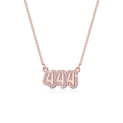 Custom Bubble Necklace With Name
