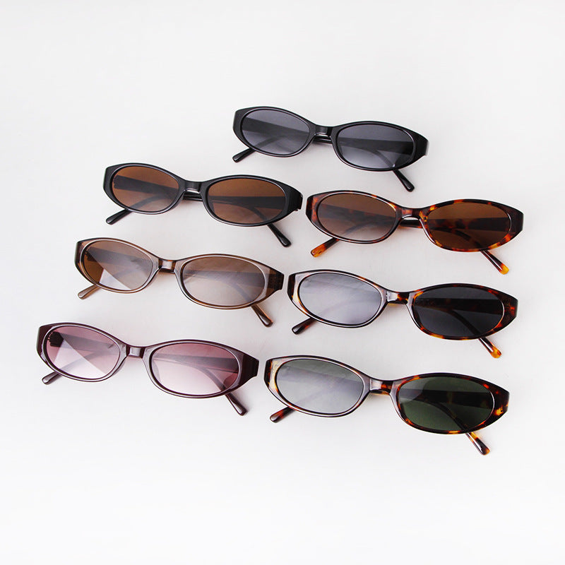 New Oval Cat-Eye Sunglasses for Men & Women – High-End Vintage Retro Sun Glasses