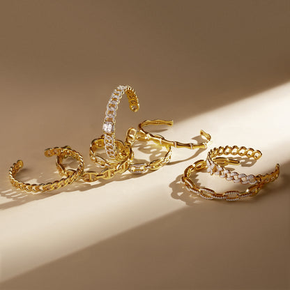 Timeless Butterfly Cuff Bangle in 14K Gold