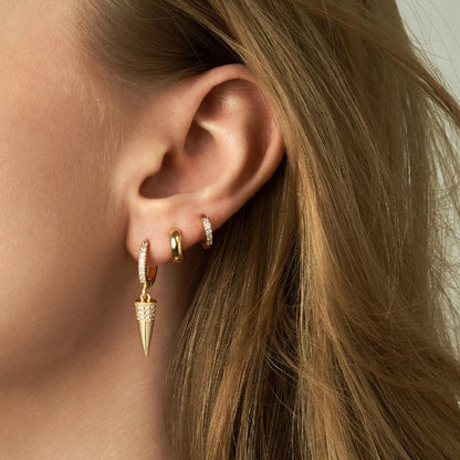 Bold Spike Earrings in 14K Gold