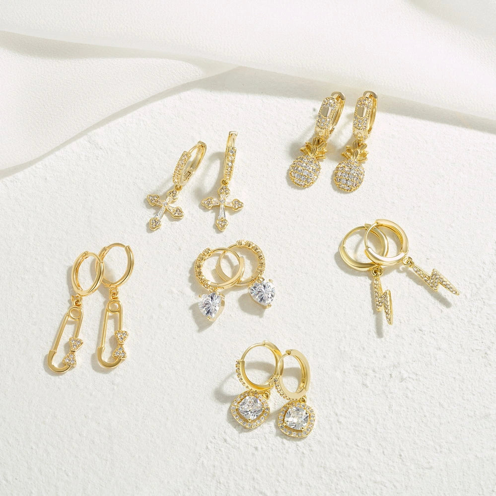 Elegant 14K Gold Earrings for Women and Girls