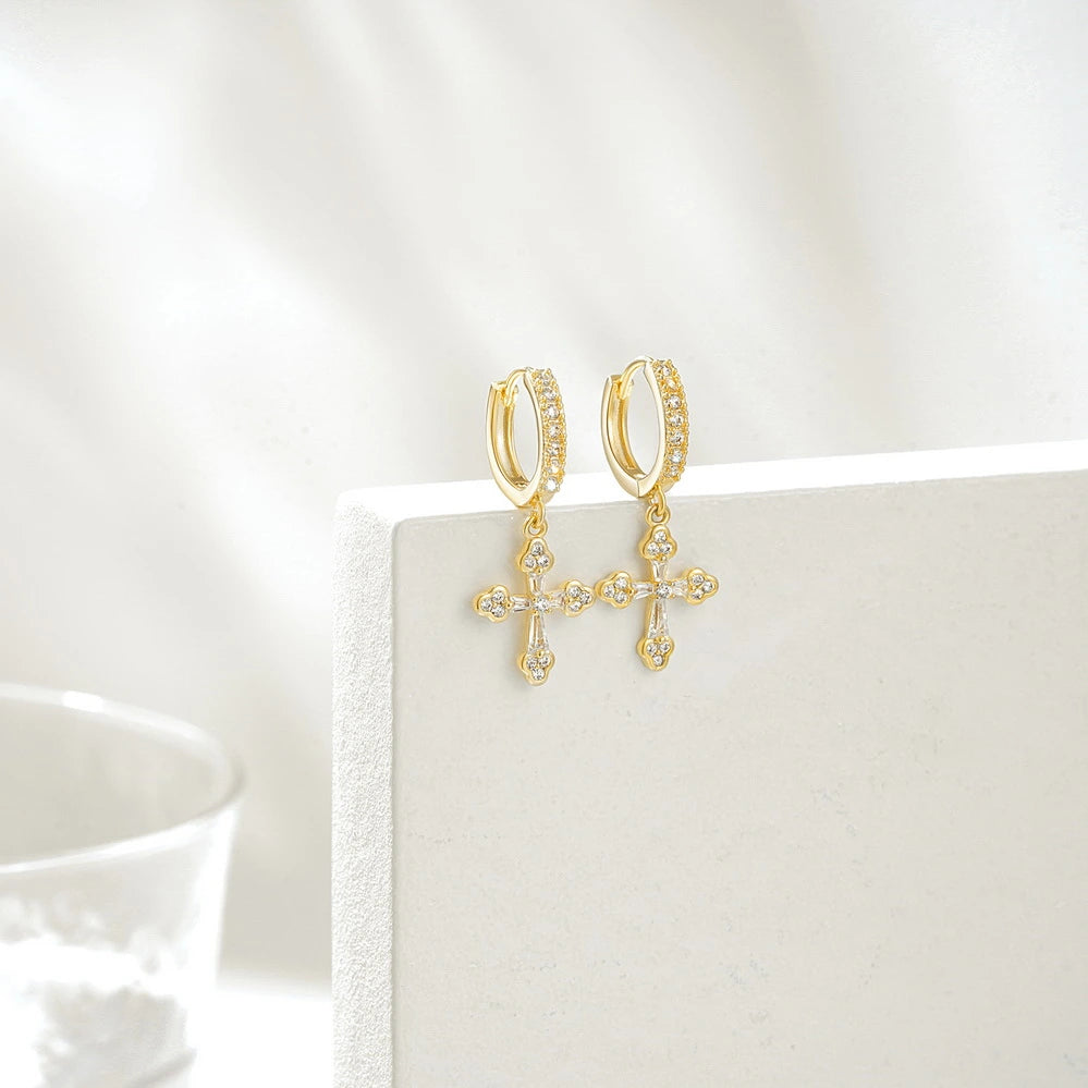 Elegant 14K Gold Earrings for Women and Girls