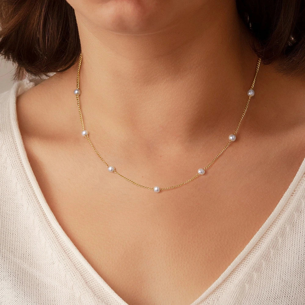 Close-up of the Star Moon Diamond Choker Necklace