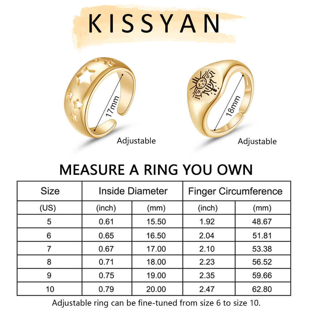 Radiant 2Pcs Gold Ring Set for Women